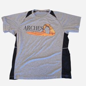 mens rashguard souvenir arches national park tee size‎ large